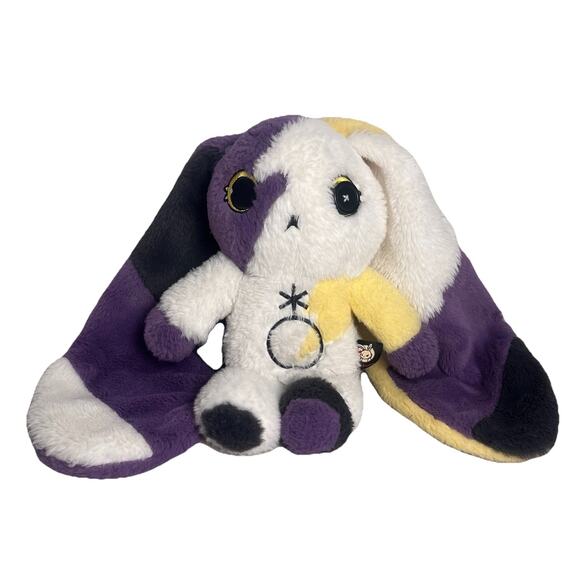 American McGee Plushie Dreadful Non-binary Bunny Purple Yellow Kawaii - No Bag - Picture 1 of 13